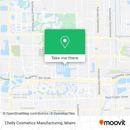 Mapa de Chelly Cosmetics Manufacturing