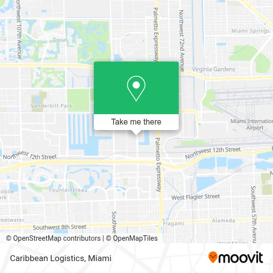 Caribbean Logistics map