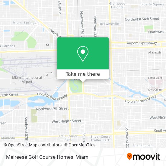 Melreese Golf Course Homes map