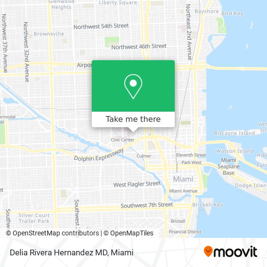 Delia Rivera Hernandez MD map