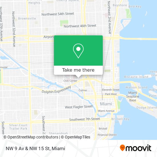 Mapa de NW 9 Av & NW 15 St