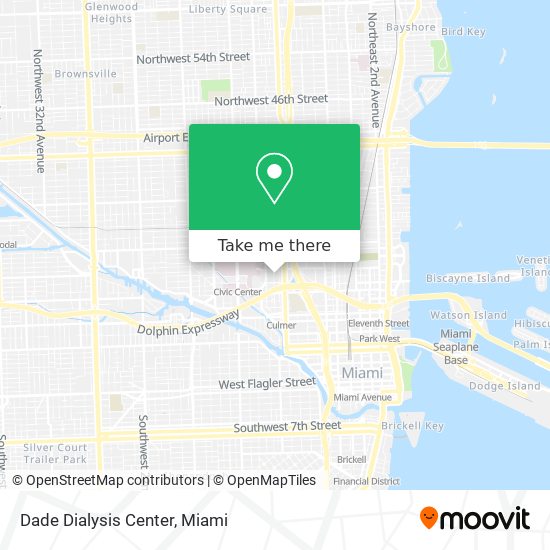 Dade Dialysis Center map