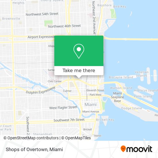 Shops of Overtown map