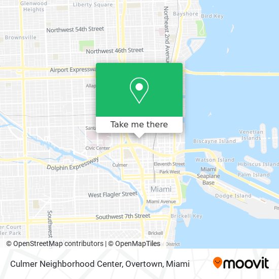 Culmer Neighborhood Center, Overtown map