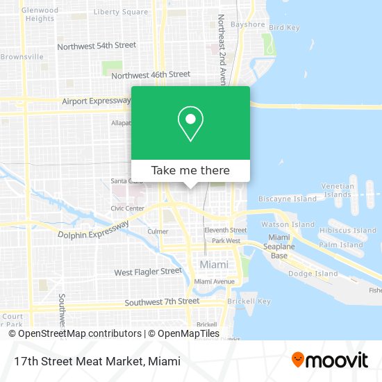 Mapa de 17th Street Meat Market