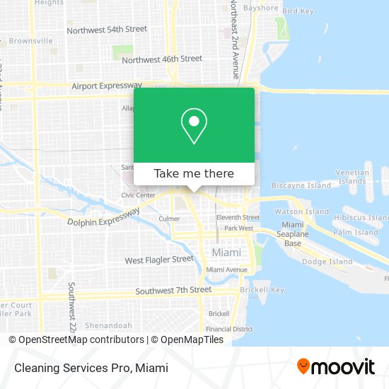 Mapa de Cleaning Services Pro