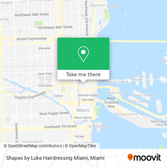 Shapes by Luke Hairdressing Miami map