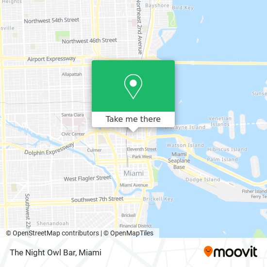 The Night Owl Bar map