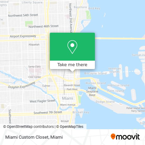 Miami Custom Closet map