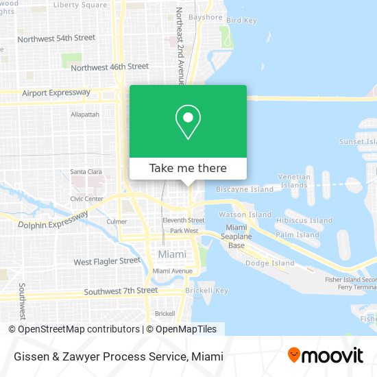 Mapa de Gissen & Zawyer Process Service