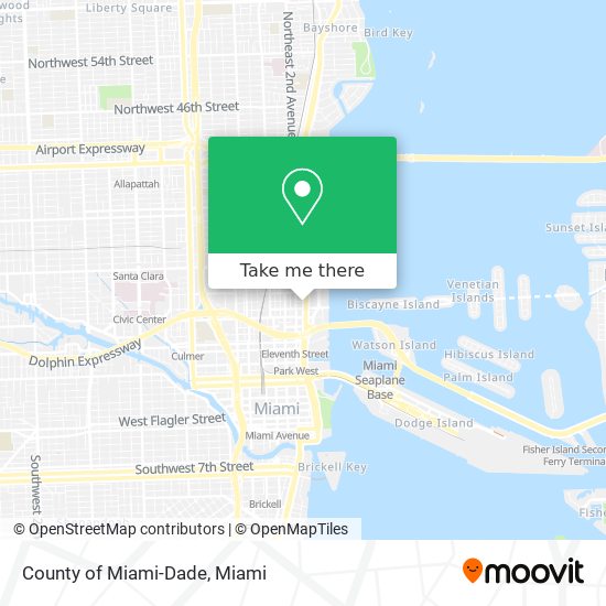 Mapa de County of Miami-Dade