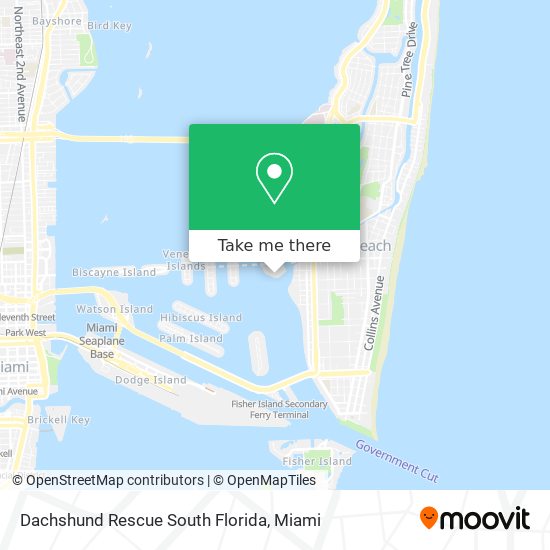 Mapa de Dachshund Rescue South Florida