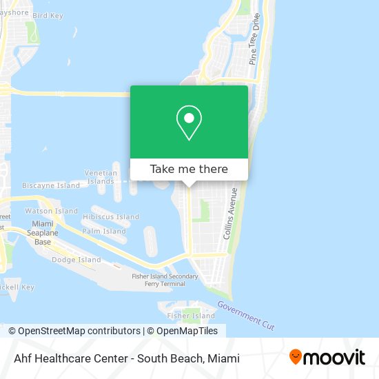 Mapa de Ahf Healthcare Center - South Beach