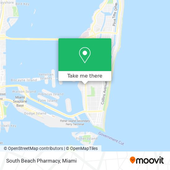 Mapa de South Beach Pharmacy