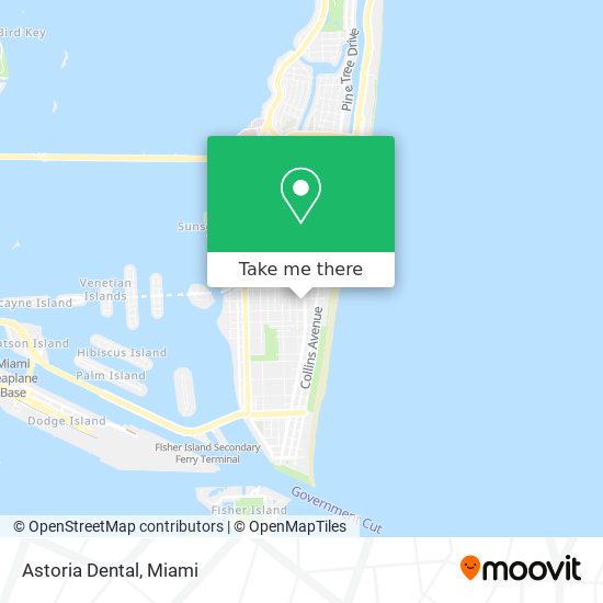 Mapa de Astoria Dental