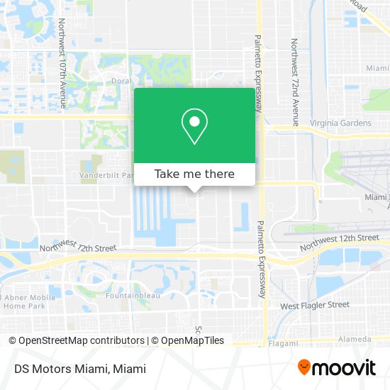 Mapa de DS Motors Miami