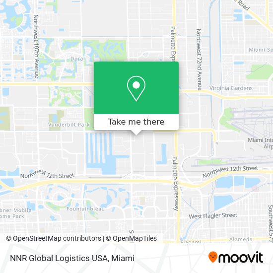 Mapa de NNR Global Logistics USA