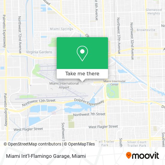 Miami Int'l-Flamingo Garage map