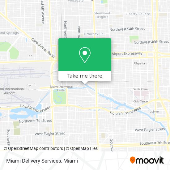 Mapa de Miami Delivery Services