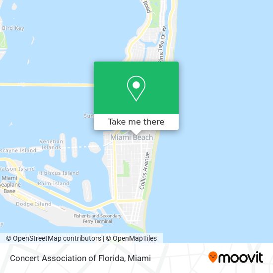 Concert Association of Florida map