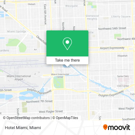 Hotel Miami map