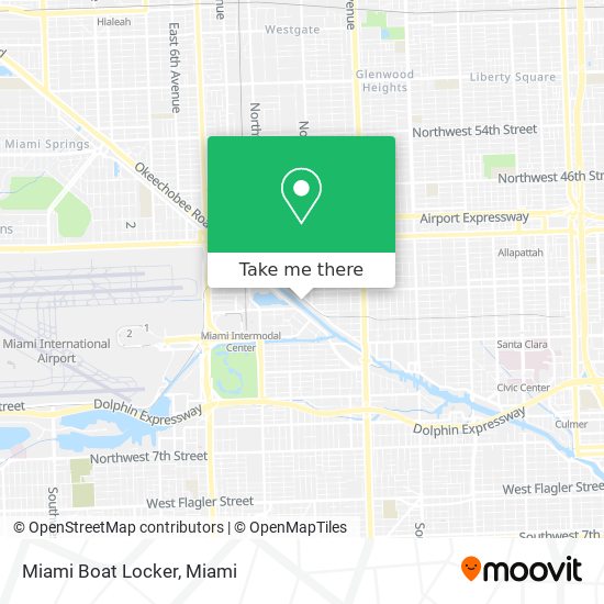 Miami Boat Locker map