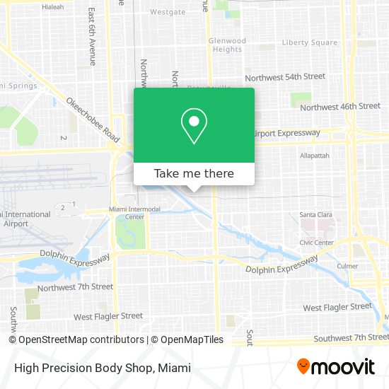 High Precision Body Shop map