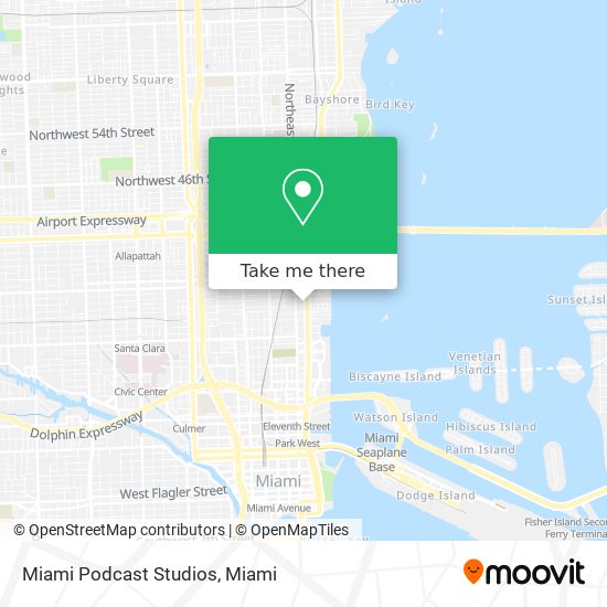Mapa de Miami Podcast Studios