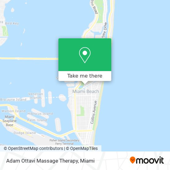 Adam Ottavi Massage Therapy map