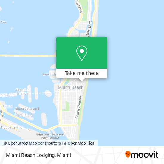 Mapa de Miami Beach Lodging