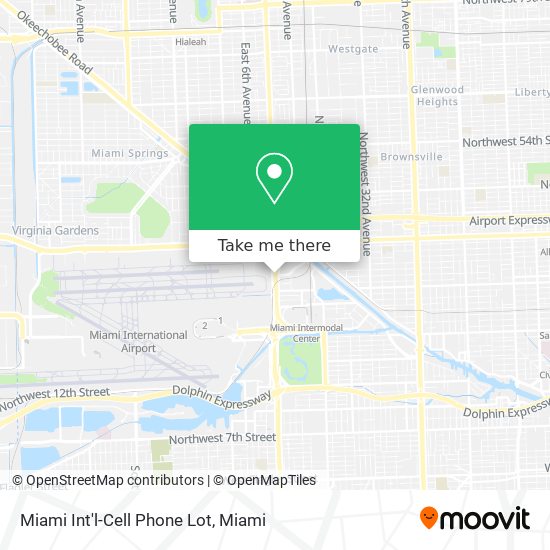 Mapa de Miami Int'l-Cell Phone Lot