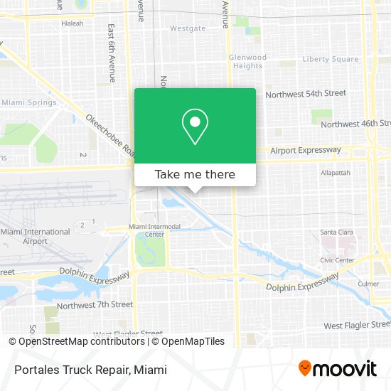 Mapa de Portales Truck Repair