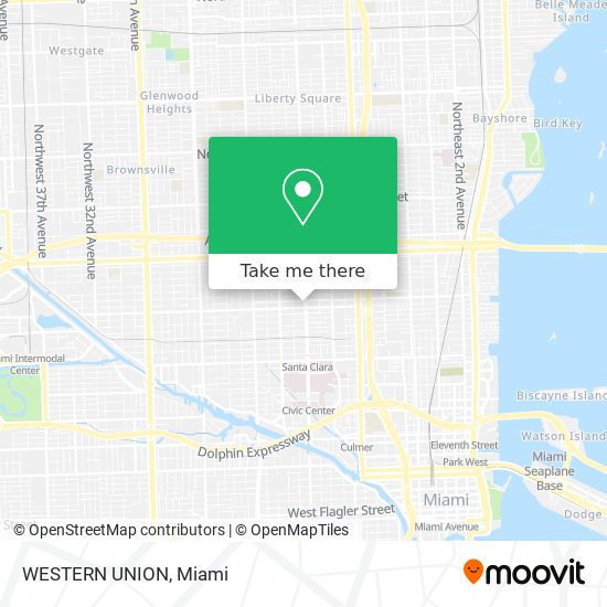 WESTERN UNION map