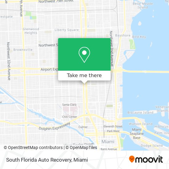 South Florida Auto Recovery map