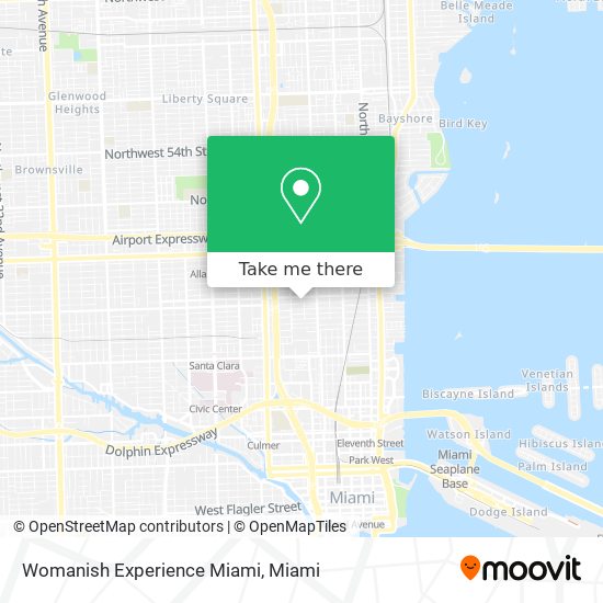 Mapa de Womanish Experience Miami