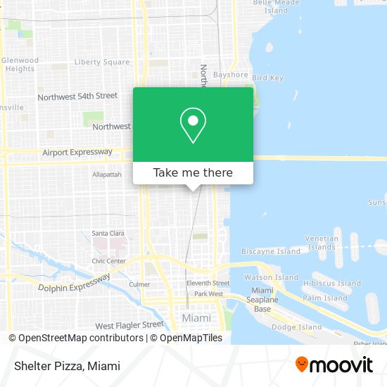 Mapa de Shelter Pizza