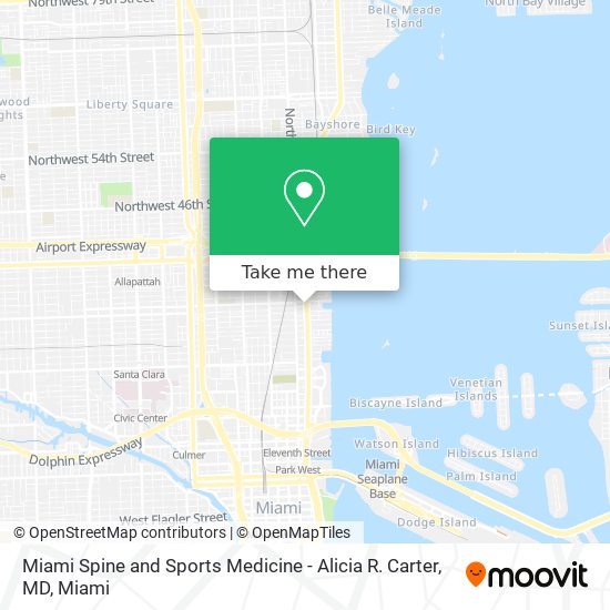 Mapa de Miami Spine and Sports Medicine - Alicia R. Carter, MD