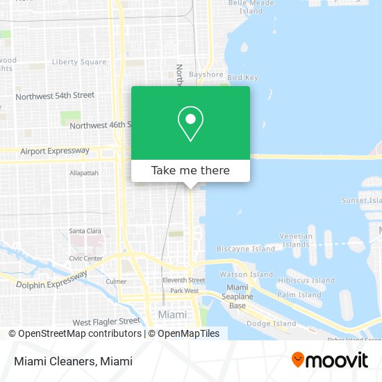 Miami Cleaners map