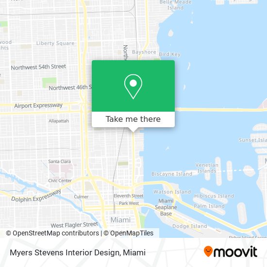 Myers Stevens Interior Design map