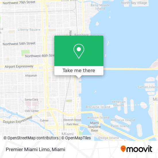 Premier Miami Limo map