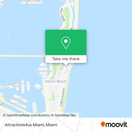 Mapa de Attractions4us Miami