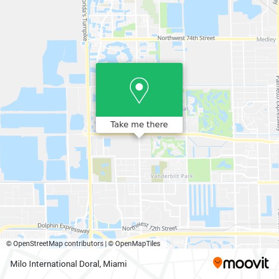 Mapa de Milo International Doral