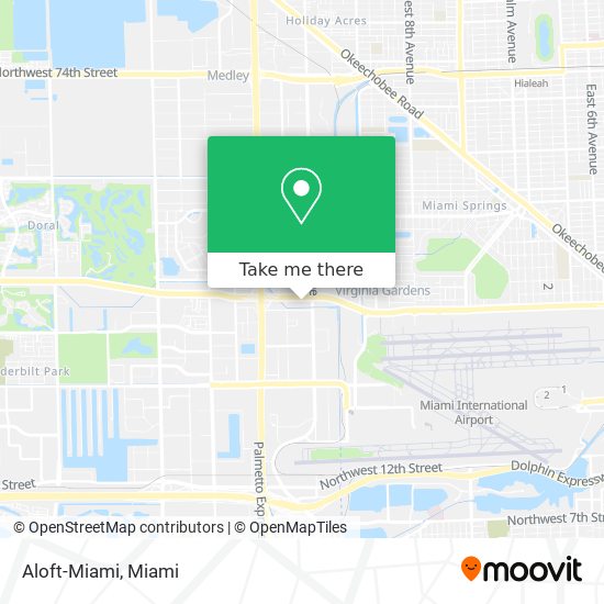 Mapa de Aloft-Miami