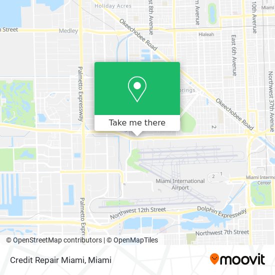 Mapa de Credit Repair Miami