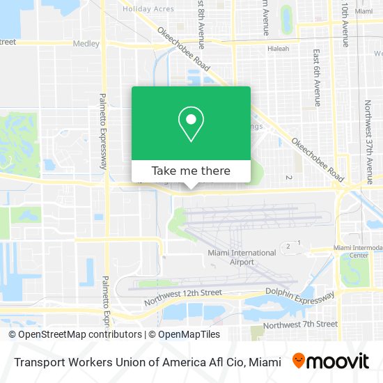 Mapa de Transport Workers Union of America Afl Cio