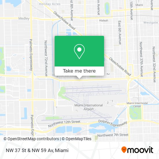 NW 37 St & NW 59 Av map