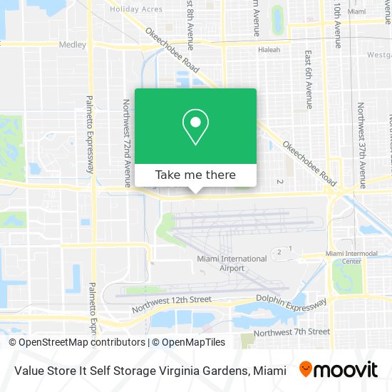 Mapa de Value Store It Self Storage Virginia Gardens