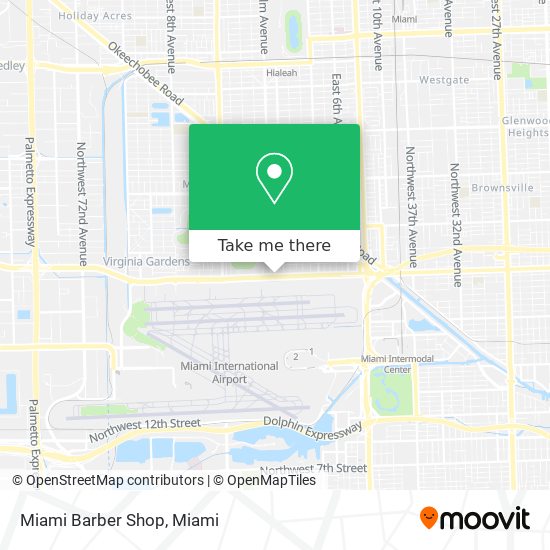 Mapa de Miami Barber Shop