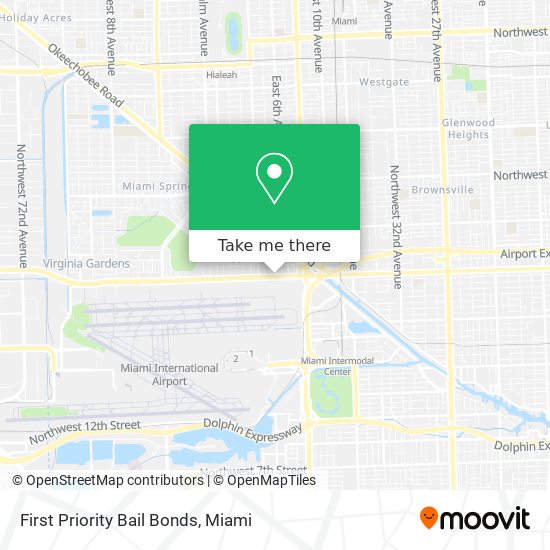 First Priority Bail Bonds map