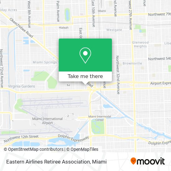 Eastern Airlines Retiree Association map